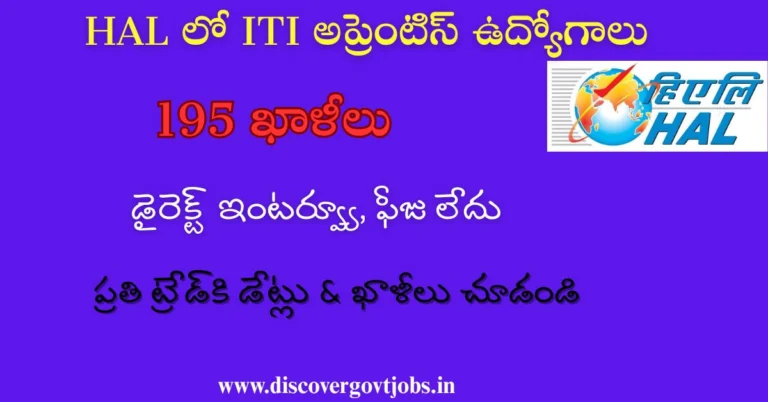 HAL ITI Apprentice Jobs 2025