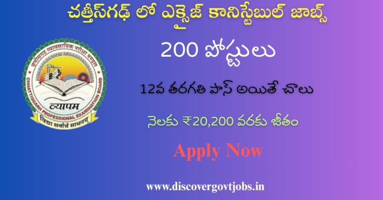 CG Vyapam Recruitment 2025