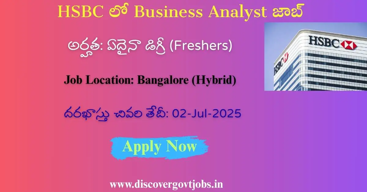 HSBC Business Analyst Jobs 2025